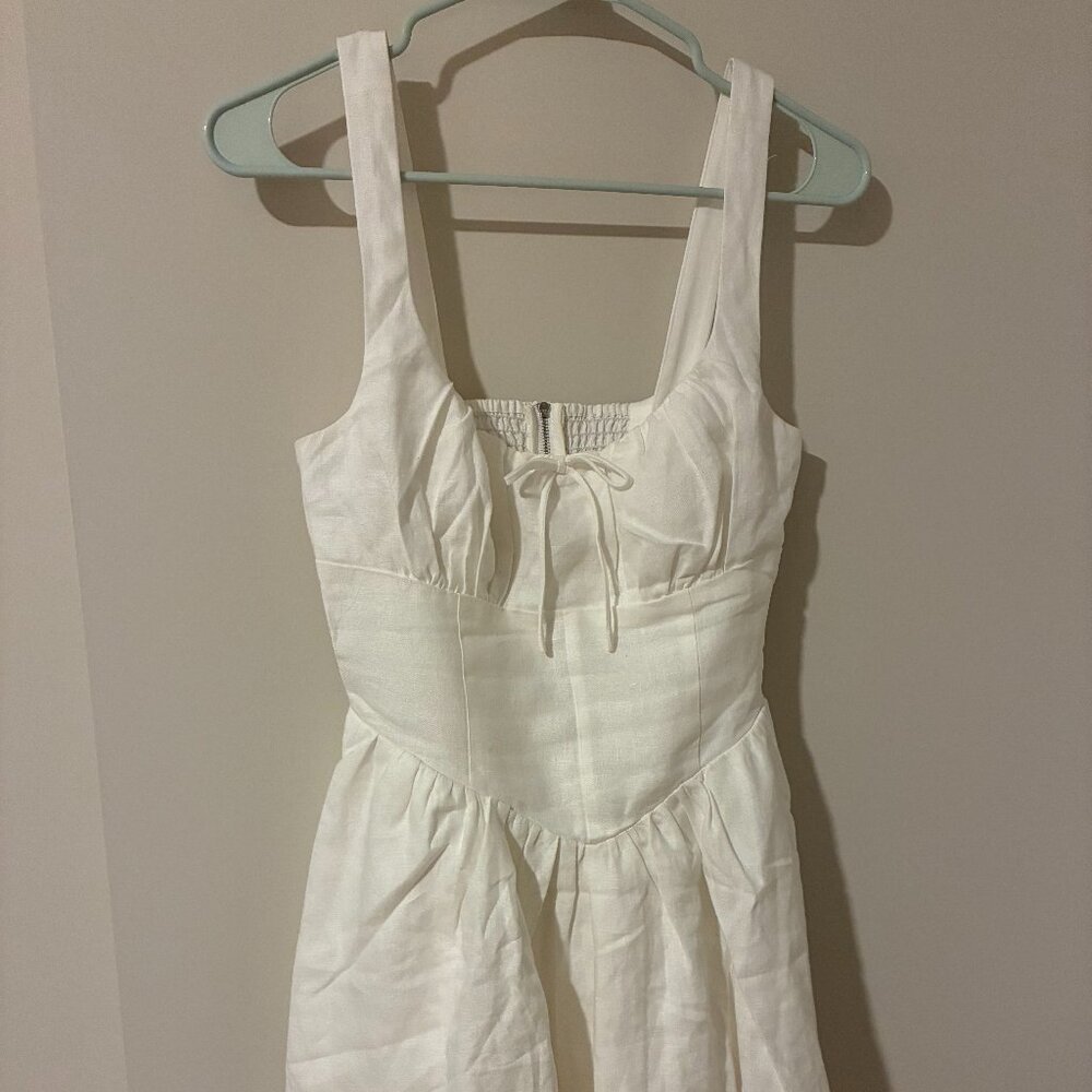 Reformation Daria Linen Dress White Size 4